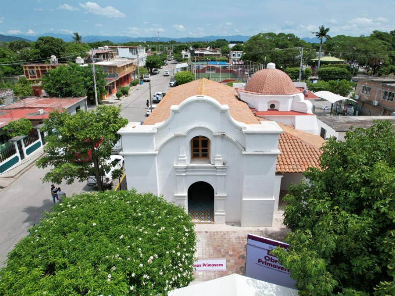 Finaliza restauración del templo de la virgen del Rosario en El Espinal