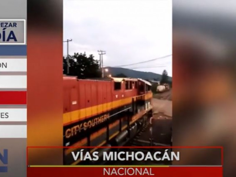 Finalmente liberan vías ferroviarias en Michoacán