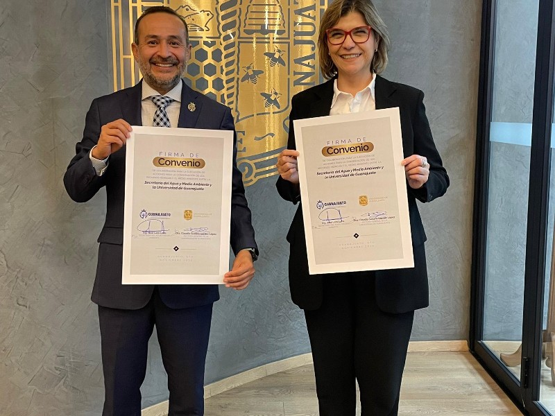 Firman acuerdo de colaboración CONAGUA y la Universidad de Guanajuato