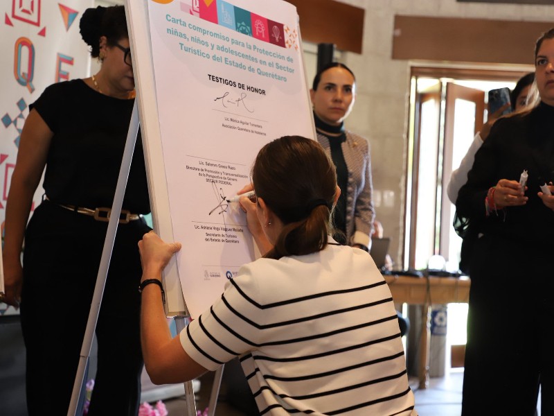Firman compromiso “Turismo por la Niñez” en Querétaro