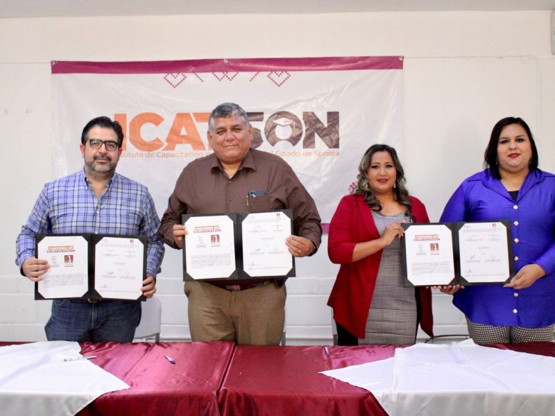 Firman convenio con Icatson para preparar a trabajadores