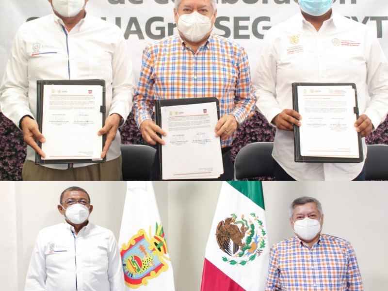 Firman UAGro y SEG convenio de colaboración