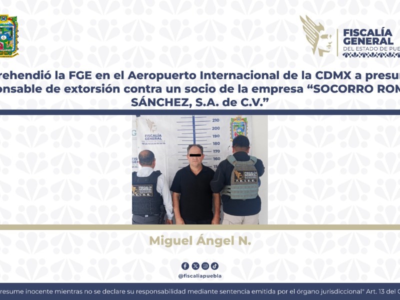 Fiscalía anuncia detención de socio de Socorro Romero