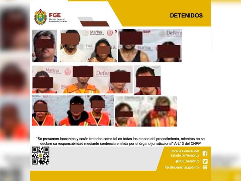 Fiscalía reporta 18 detenidos tras operativos estatales