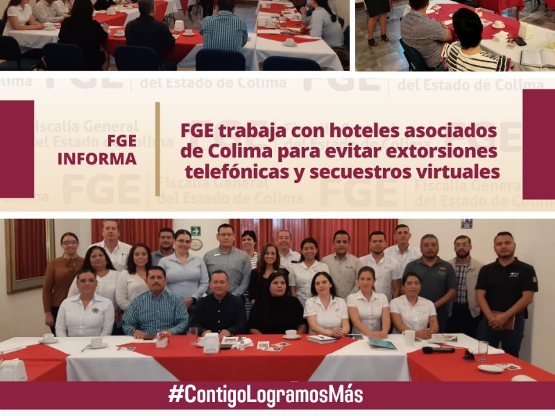 Fiscalía trabaja con hoteles de Colima para evitar extorsiones telefónicas