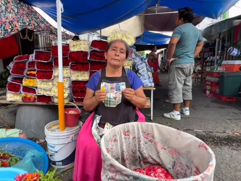 Florista de Tehuantepec fue estafada con billete de 500 falso