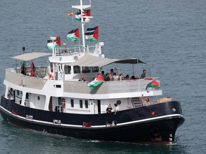 Flotilla de la libertad parte de Barcelona rumbo a Gaza