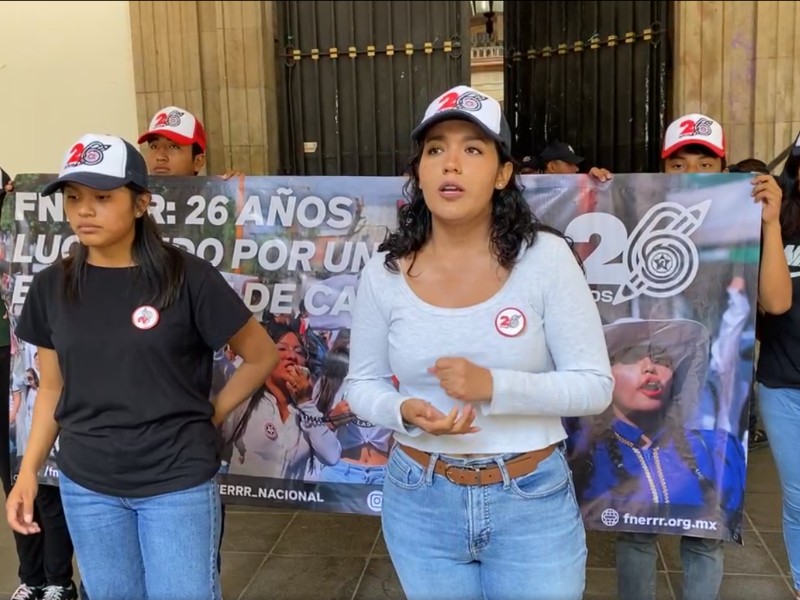 FNERRR exigen entrega del albergue estudiantil “Juan Manuel Celis Ponce”