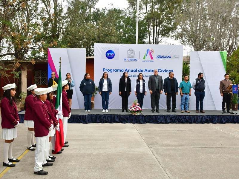 Fomenta valores cívicos gobierno de Irapuato