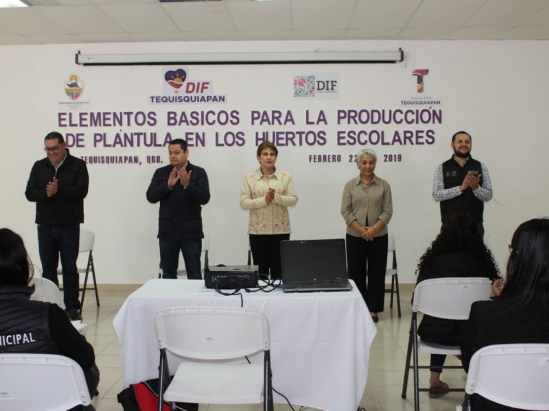 Fomentan huertos escolares en Tequisquiapan