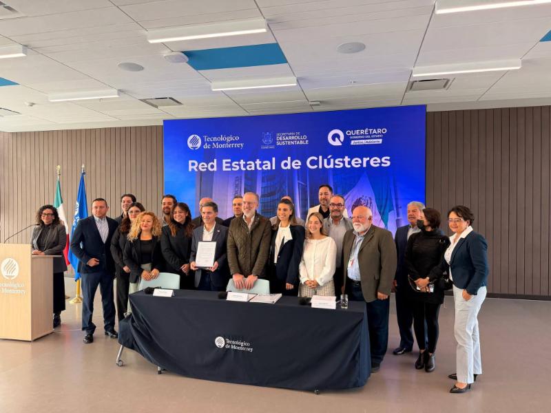 Firman convenio de colaboración Tec de Monterrey y Clusters del estado