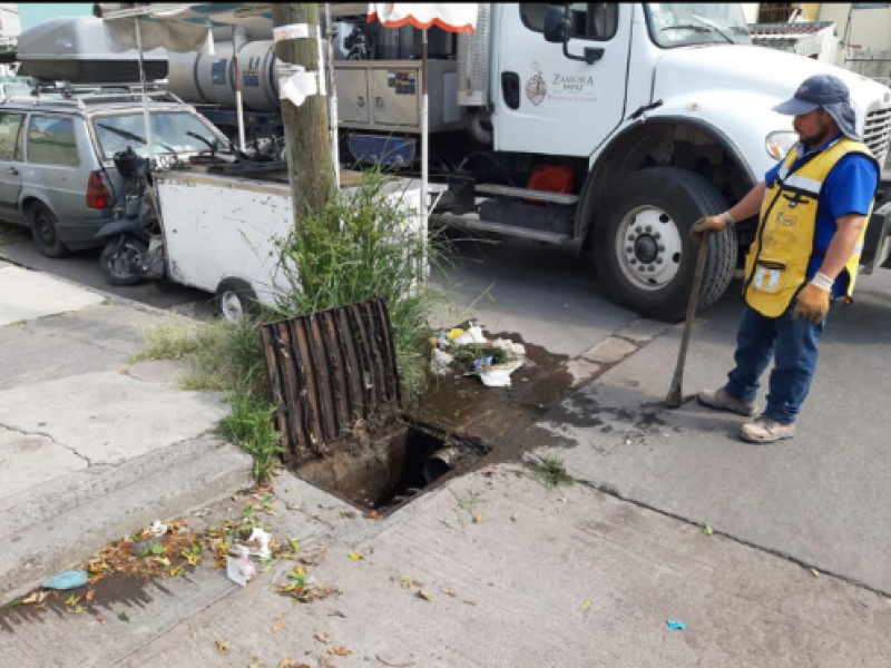 Fortalecen acciones preventivas por lluvias en Zamora