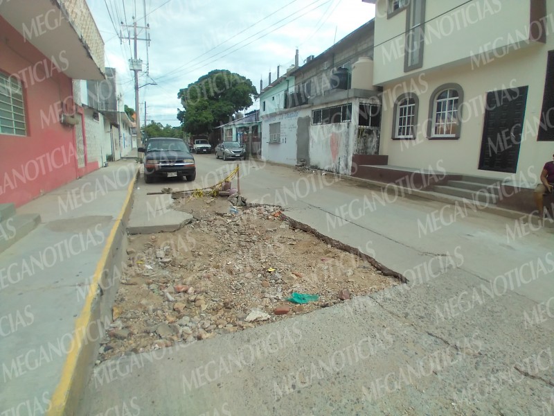 Fragilidad en calles de la colonia Guadalupe, vecinos demandan atención