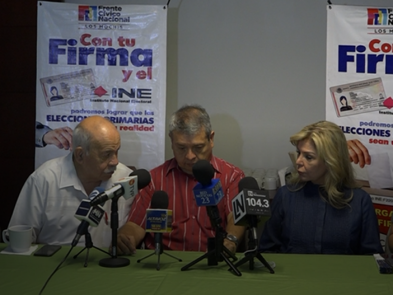Frente Cívico convoca a marcha en defensa del INE