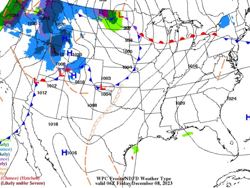 Frente Frío 15 provocará lluvias y rachas de viento