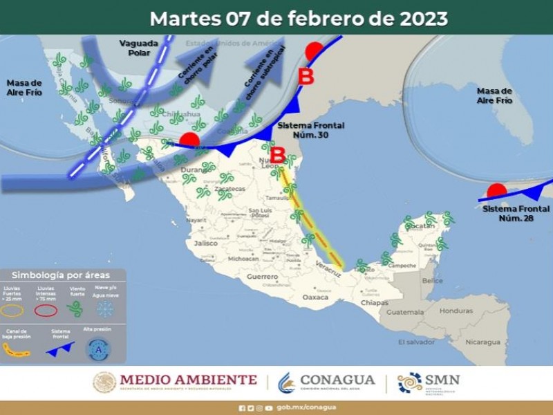 Frente Frío 30 ocasionará bajas temperatiuras en Chiapas