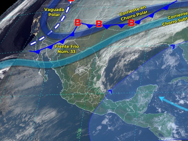 Frente frío 33 ocasionará descenso de temperaturas en Chiapas