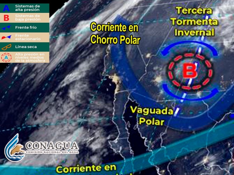 Frente frío para el próximo viernes 20