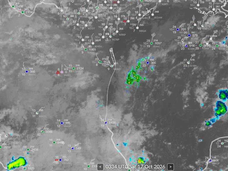 Frente Frío 2 llegará a Tuxpan alrededor de la medianoche; prevén lluvias