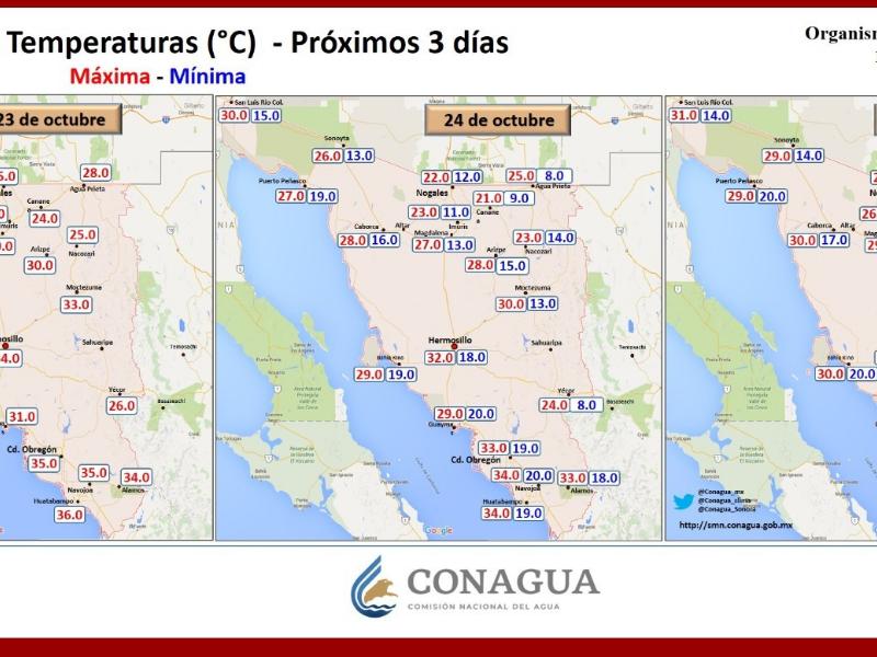 Frente frío 3 traerá temperaturas más bajas y posibles lluvias a Sonora