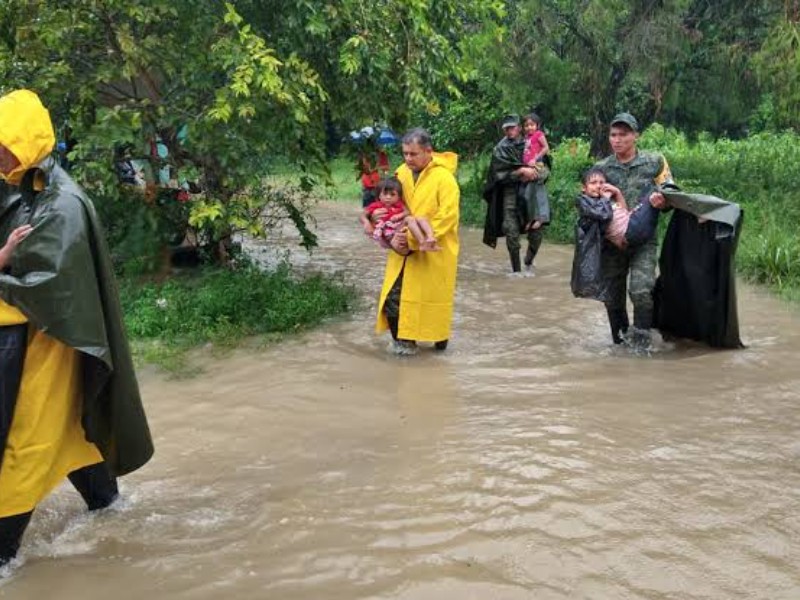 Frentes fríos históricamente generan lluvias intensas en Chiapas