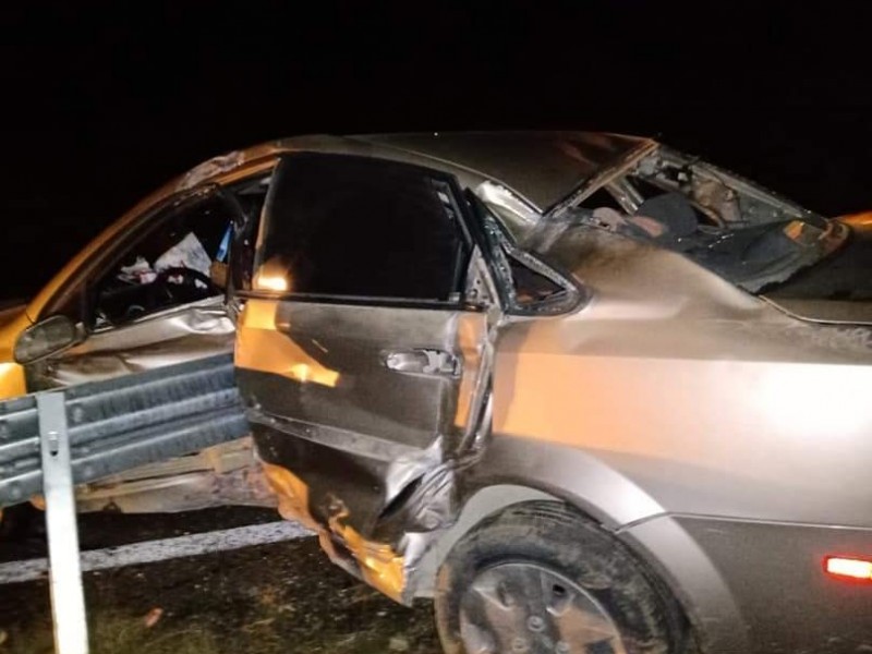 Fuerte accidente a la altura de Caduaño