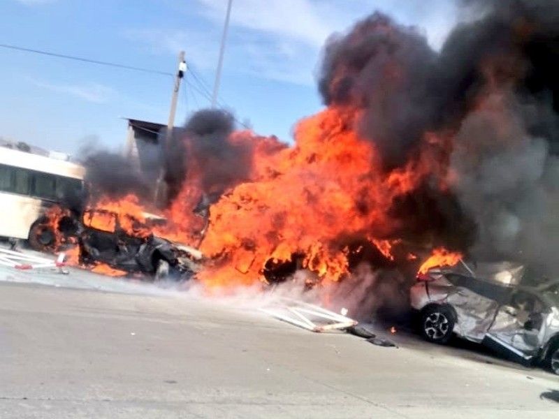 Fuerte accidente en la Caseta San Marcos México-Puebla