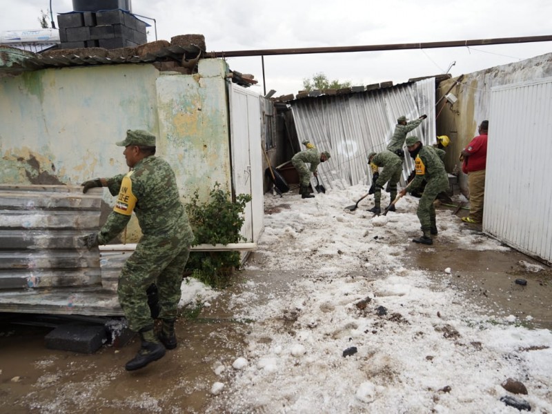 Fuerte granizada sorprende a comunidad de Calera