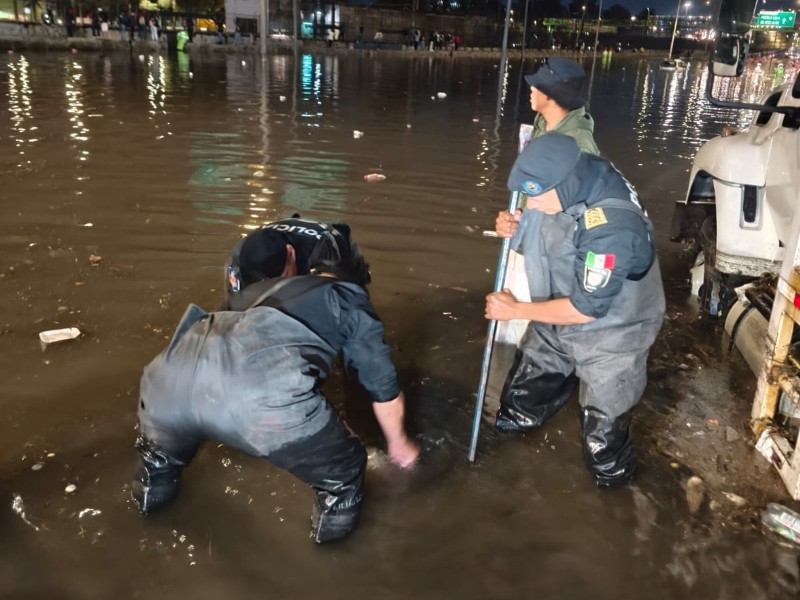 Fuerte lluvia en el oriente de la CDMX