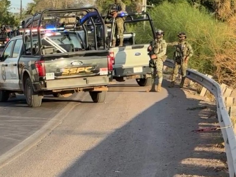 Fuerte operativo de la Marina sobre la carretera México 15, Los Mochis
