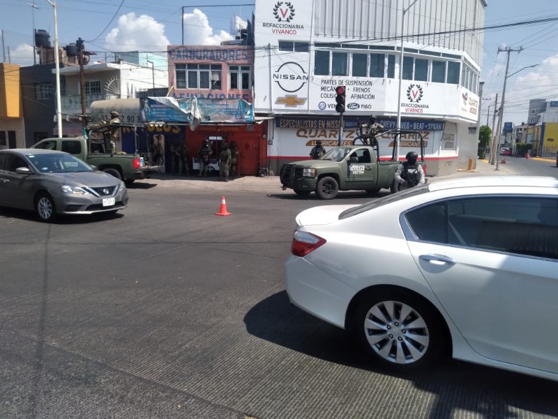 Fuerte operativo militar resguarda funeraria en San Andrés