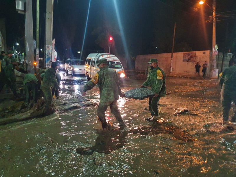 Fuerte tromba deja afectaciones en Tehuacán