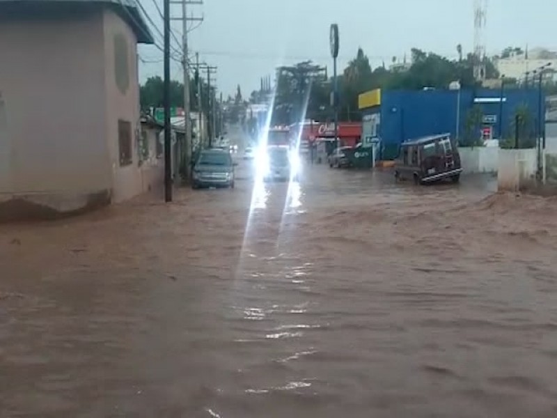 Fuertes lluvias causan daños en Nogales...