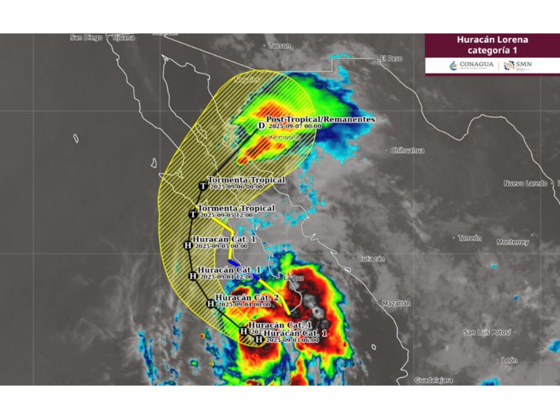 Fuertes lluvias se registran en Los Cabos por el Huracán 