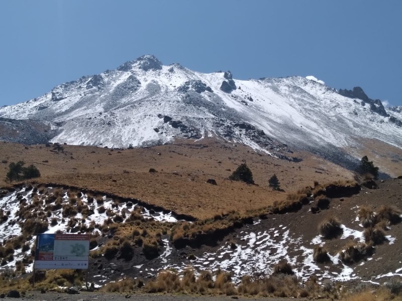 Fuertes precipitaciones azotan al Nevado de Toluca