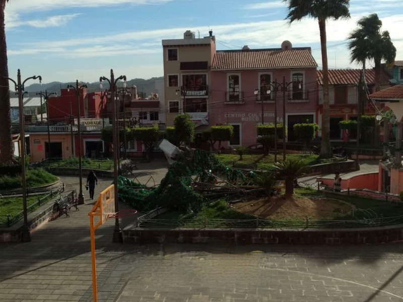 Fuertes ráfagas de viento en la Sierra Norte