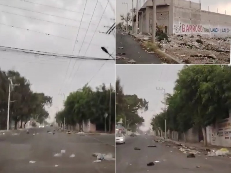 Fuertes vientos han dejado calles sucias por tiraderos