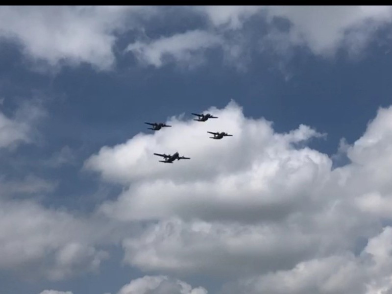 Fuerza Aérea ensaya su participación en desfile
