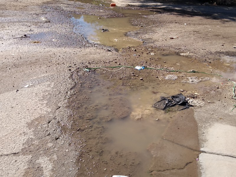 Fuga  de agua lleva varios meses.