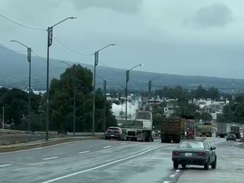 Fuga de gas en Periférico alerta a Amozoc