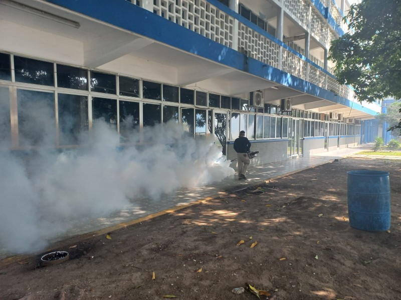 Fumigan Tecnológico de Veracruz para evitar casos de dengue
