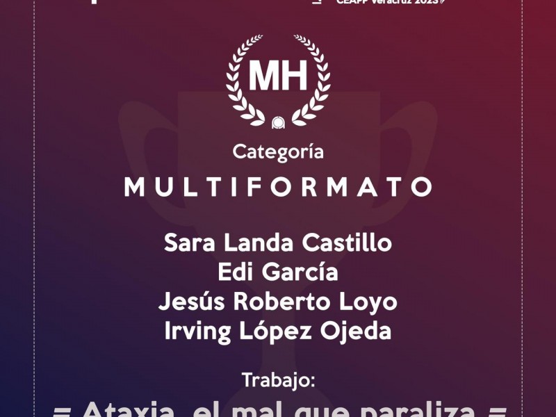 Gana Meganoticias Xalapa MH en Premio Periodismo de Investigación CEAPP