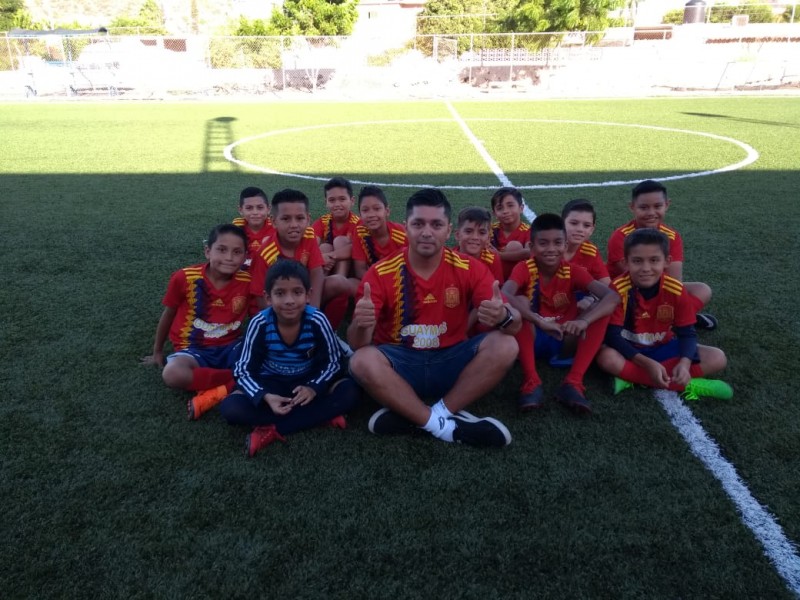 Ganan guaymenses tercer lugar en futbol estatal