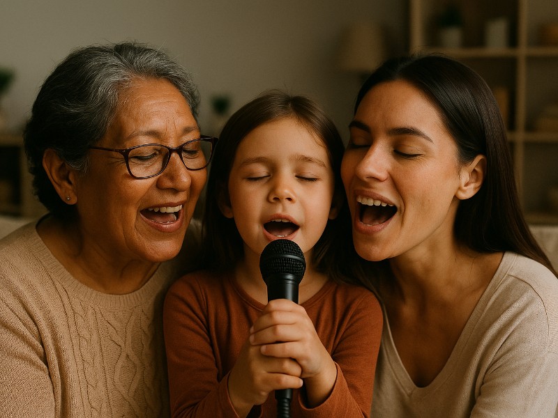 Generaciones que cantan juntas: el poder de la música