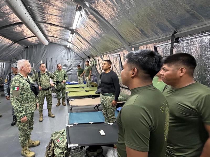General Trevilla visita Mazatlán para supervisar tropas y despliegue de seguridad