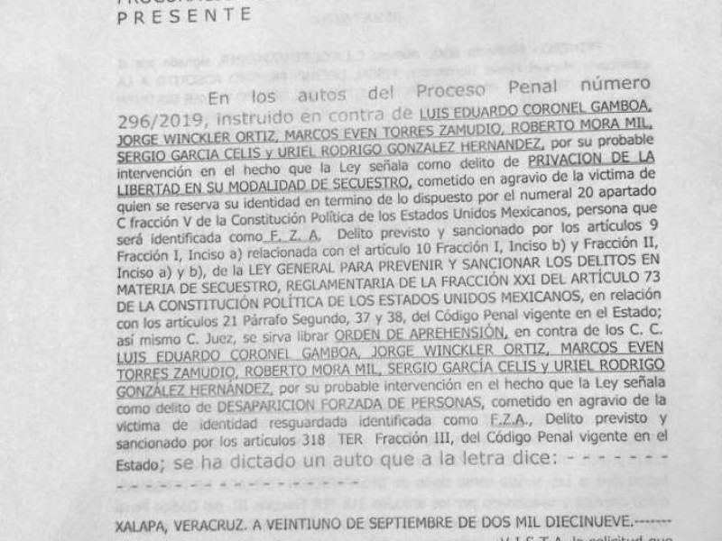 Giran orden de aprehensión contra Winckler