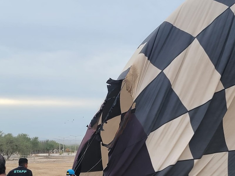 Globo aerostático se incendia en Festival del Globo