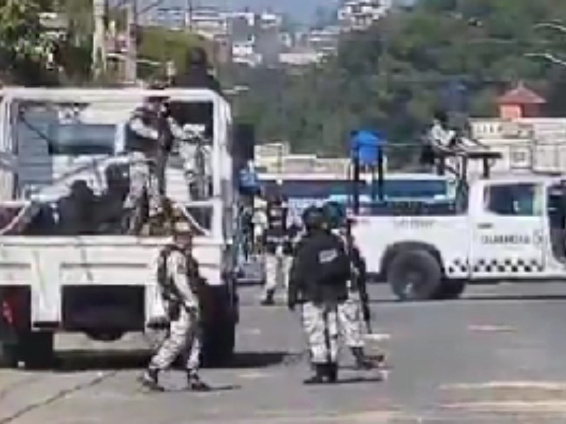 GN despliega operativo en Xonacatepec tras robo de armas a sus elementos