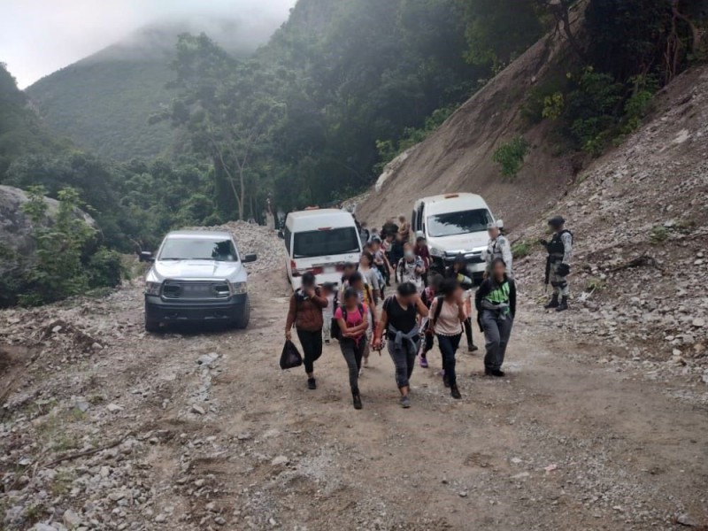 GN localiza a 368 migrantes en campamento clandestino