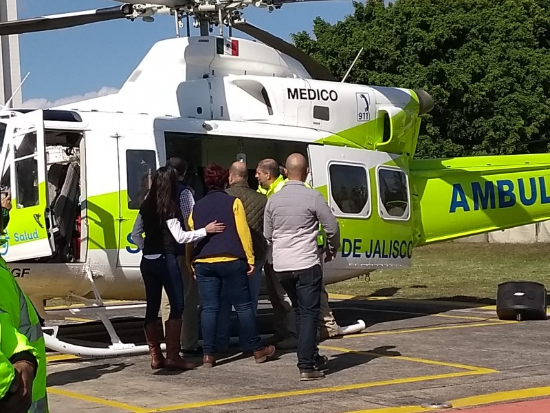 Gobernador Alfaro entrega helicóptero a SSJ